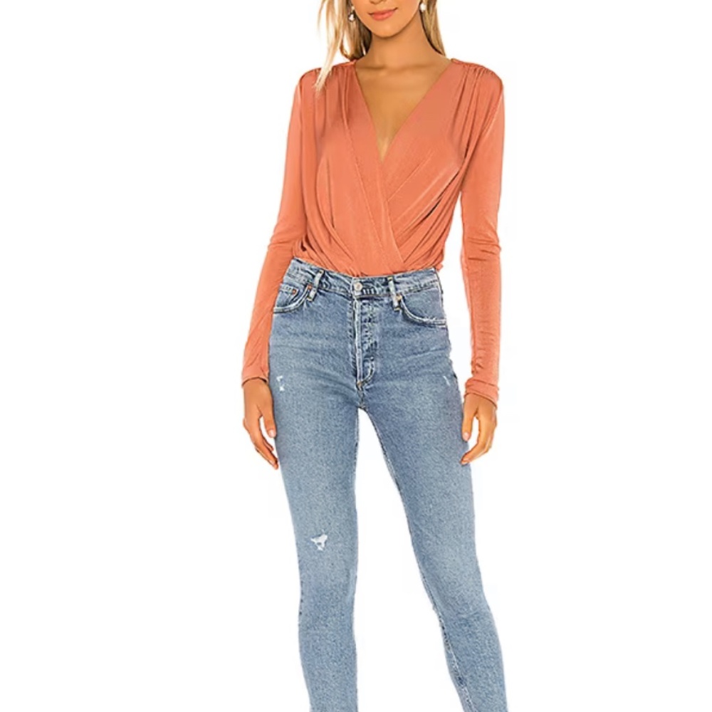 Turnt bodysuit in ginger spice Free People